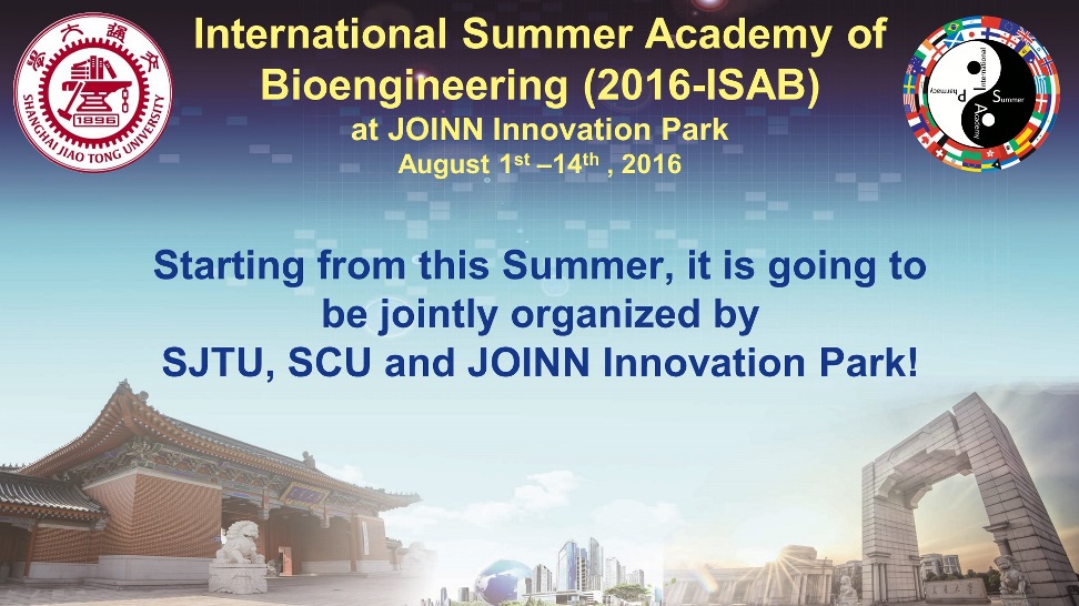 Shanghai Jiaotong Summery Academy 2016