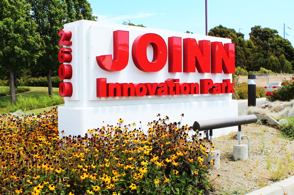 Main sign at the main gate of JOINN Innovation Park